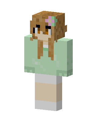 Green Cutie Girl Minecraft green skin
