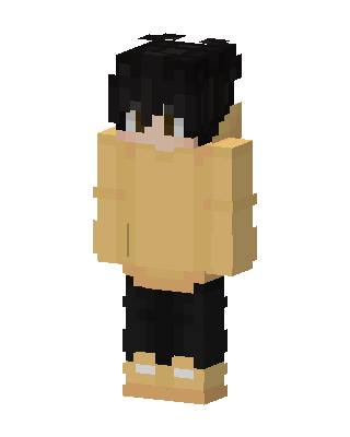 Cozy Sweater Boy skin, 3D preview