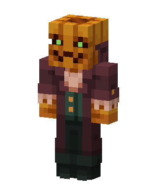 Pumpkin Head Coat Minecraft skin