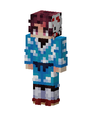 Tanjiro Kamado skin, 3D preview