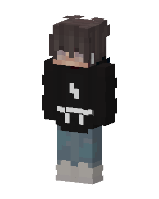 Hoodie Boy skin, 3D preview