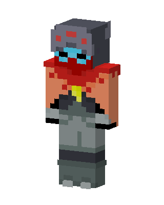 Gray Gamer Boy skin, 3D preview