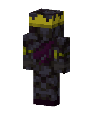 Obsidian King skin, 3D preview
