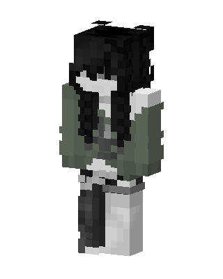Olive Jacket Goth Minecraft skin
