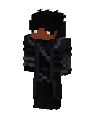 Black Ninja Boy skin, 3D preview