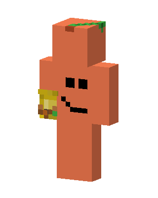 Smiling Orange skin, 3D preview
