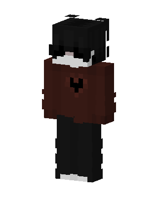 Heart Sweater Emo skin, 3D preview