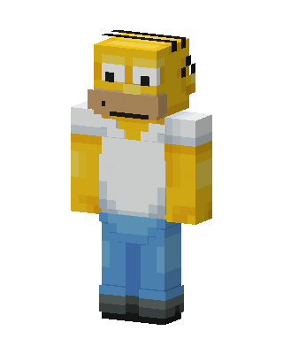 Homer Simpson Minecraft skin