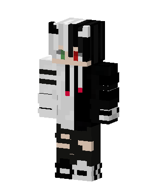 Black Anime skin, 3D preview