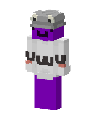 Froggy Purple Blob Minecraft YouTuber skin