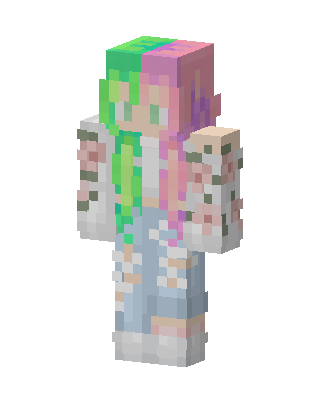 Pastel Floral Girl Minecraft skin