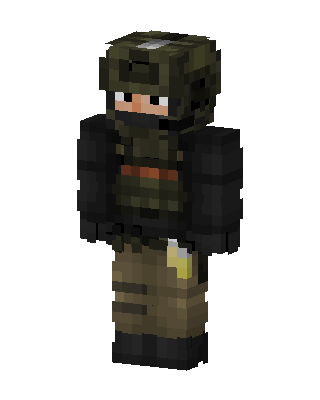 Tactical Soldier skin, 3D preview