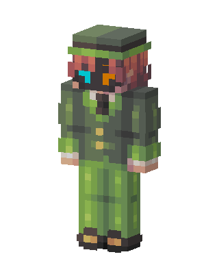 Green Officer skin, 3D preview