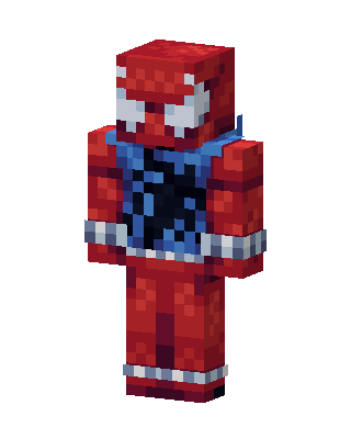Scarlet Spider skin, 3D preview