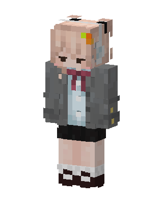 Schoolgirl Blazer skin, 3D preview