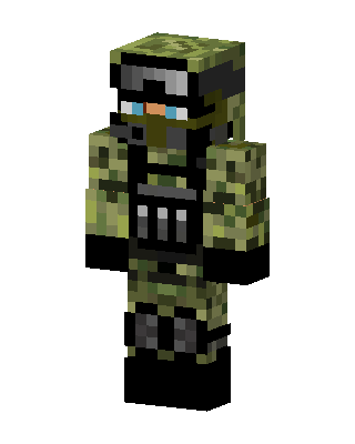 Camo Soldier skin, 3D preview