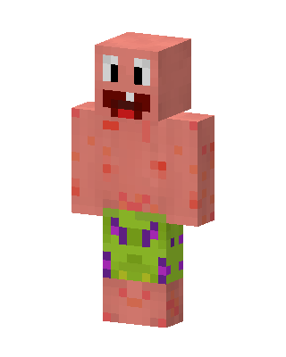 Patrick Star skin, 3D preview