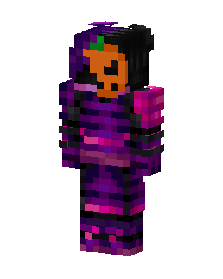 Pumpkin Witch skin, 3D preview