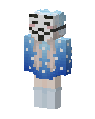 Blue Cutie Girl Minecraft skin