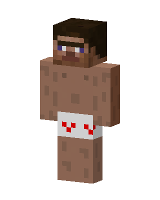 Brown Player Boy skin, 3D preview