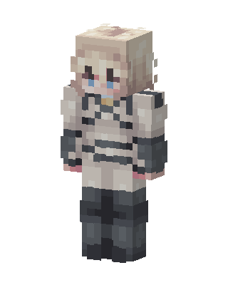 White Player Girl skin, 3D preview