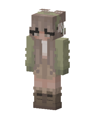 Brown Soldier Girl Minecraft skin