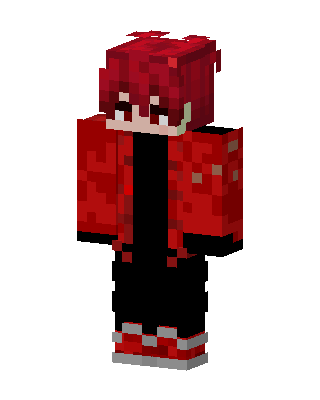 Crimson Hoodie Boy Minecraft skin