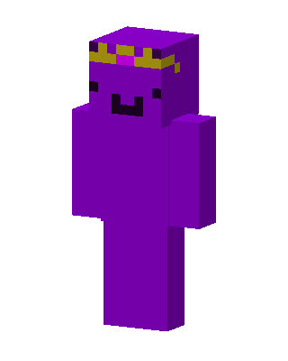Purple Crown Blob skin, 3D preview