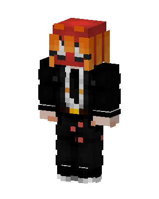 Black Suit Boy skin, 3D preview
