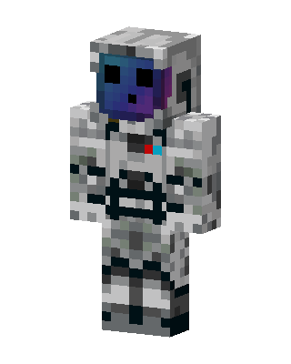 White Astronaut skin, 3D preview