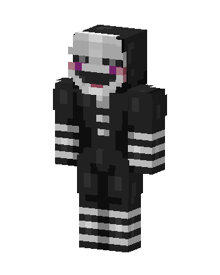 Black Masked Villain Minecraft goth skin