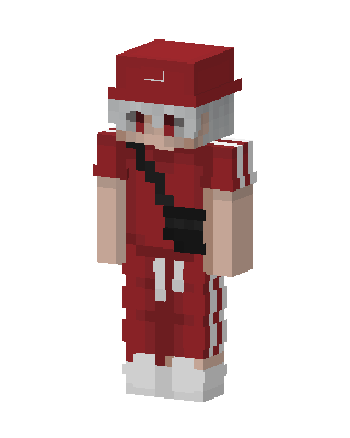 Red Tracksuit Kid skin, 3D preview