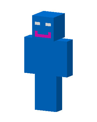 Blue Grinner skin, 3D preview