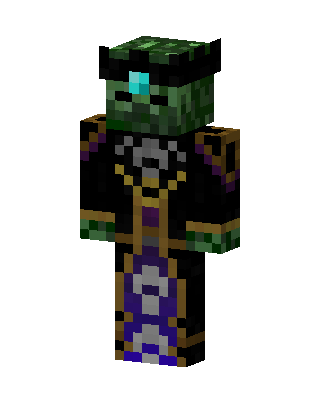 Black Glowing Villain Boy Minecraft skin