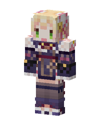 Gray Cutie Girl Minecraft cute skin