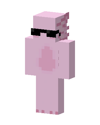 Cool Axolotl Minecraft cute skin