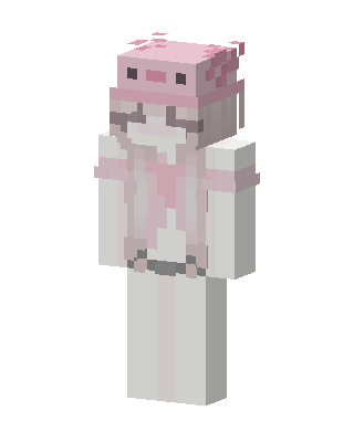 Axolotl Girl Minecraft skin