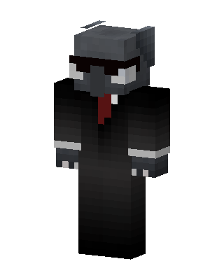 Suited Gray Wolf Minecraft skin