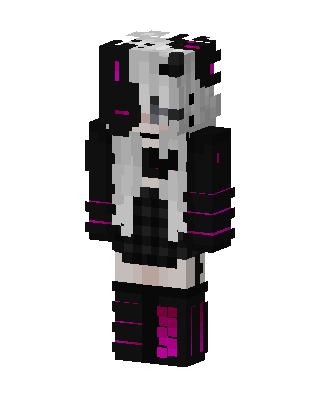 White Gamer Girl Minecraft e-girl skin