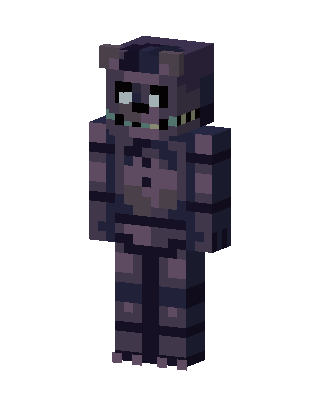 Gray Goth Boy skin, 3D preview