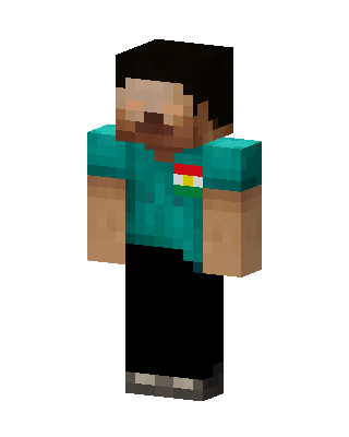 Kurdish Flag Steve Minecraft skin