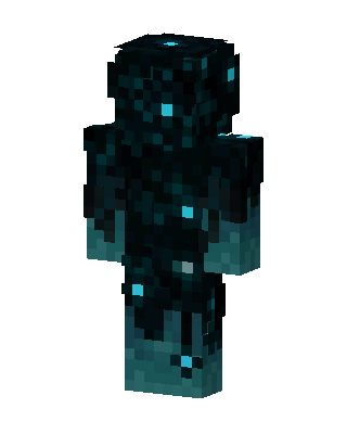Deep Dark Warden Minecraft skin