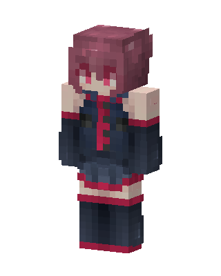 Crimson Uniform Girl Minecraft skin