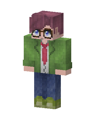 Green Student Boy Minecraft skin