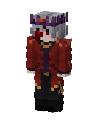Crimson Crowned Noble Minecraft red skin