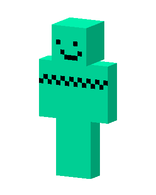 Teal Mob skin, 3D preview