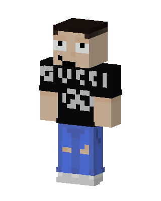 Gucci Tee Guy skin, 3D preview