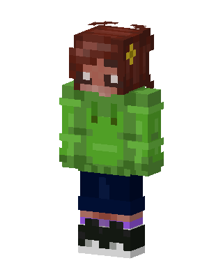 Green Hoodie Girl Minecraft green skin