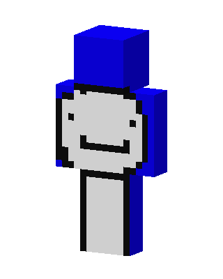 Blue Mob Boy skin, 3D preview