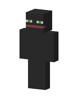 Black Villain Boy skin, 3D preview
